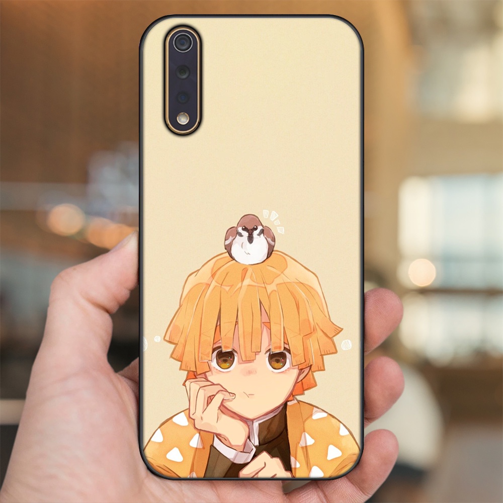 Ốp lưng Vivo S1 viền đen in hình Zenitsu Kimetsu no Yaiba