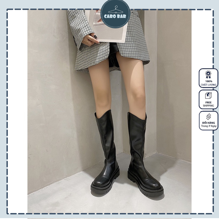 SALE lẻ size SHOP CÓ SẴN_Video thật   Boots đùi dòng Martin phong cách Anh dành cho nữ
