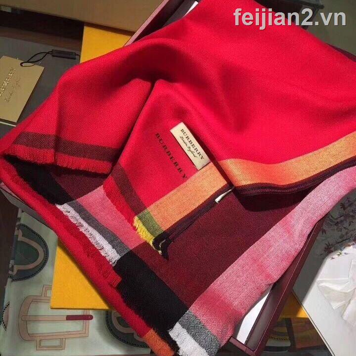 ☌Hàng Có Sẵn! Burberry! Khăn Choàng Cổ Bằng Vải Cashmere Cao Cấp