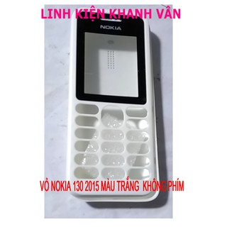 VỎ NOKIA 130 2015 MÀU TRẮNG  KHÔNG PHÍM