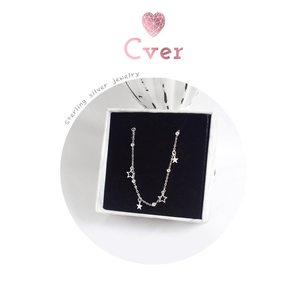 Lắc chân bạc Cver Silver S925 thiết kế ngôi sao nhẹ nhàng, nữ tính LC-E108
