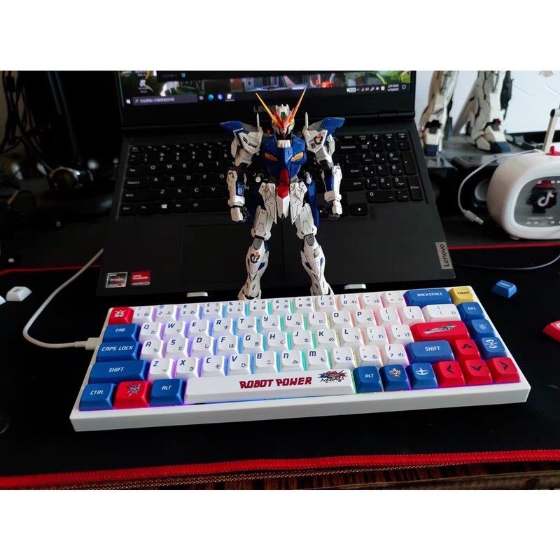 Gundam Keycap XDA  Anime Keycap PBT Dye sub Bàn phím cơ Keycap tùy chỉnh 120 phím