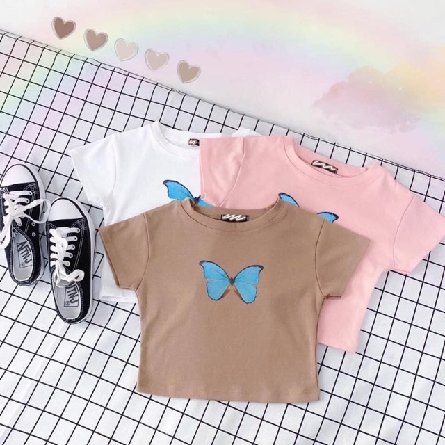 Áo Croptop Body Butterfly 🦋 Ảnh Thật