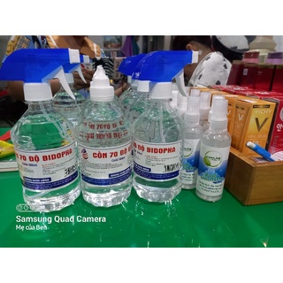 cồn xịt khuẩn 70 độ.