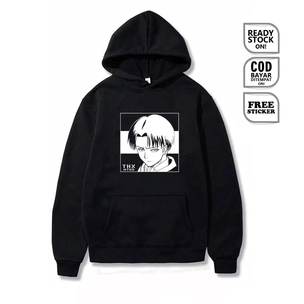 Áo Hoodie In Hình Levi Ackerman Snk Pasukan Shingeki No Kyojin Attack On Titan Rivaille