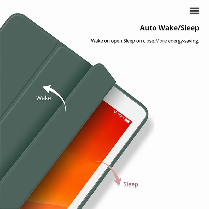 Bao da máy tính bảng Aresko nắp lật có ngăn bút thích hợp cho iPad Air 1 2 2017 2018 9.7 Mini 5 6 7th 8th 9th 10.2 Air 3