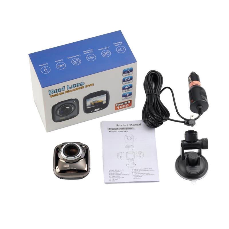 Bộ sản phẩm máy quay hành trình HD có chức năng quay trong đêm 24 tiếng góc rộng 170 độ dùng cho xe hơi kèm phụ kiện | BigBuy360 - bigbuy360.vn