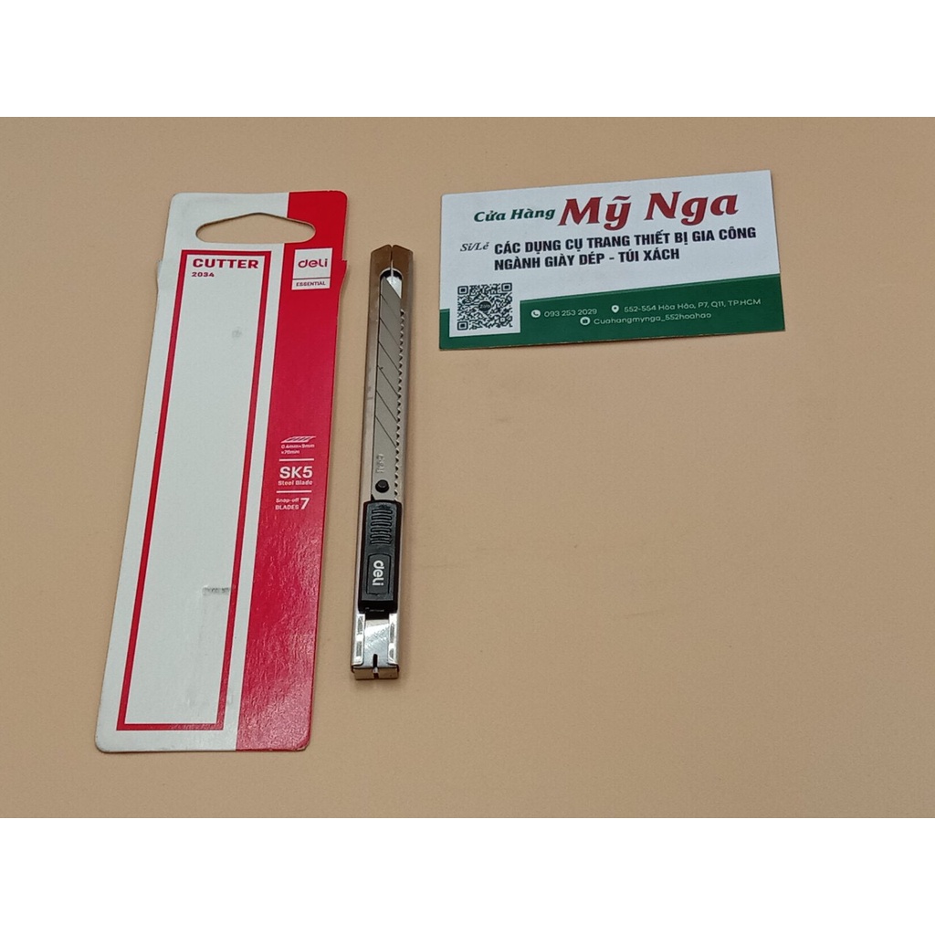 DAO RỌC GIẤY DELI LOẠI NHỎ CUTTER 2034