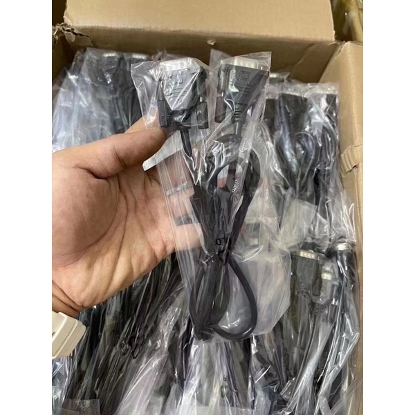 Dây VGA zin Dell, hp, dây theo màn Lõi Đồng chuyên màn to chuẩn 5+4 -Cáp 2 đầu VGA đực xịn tốt chống nhiễu
