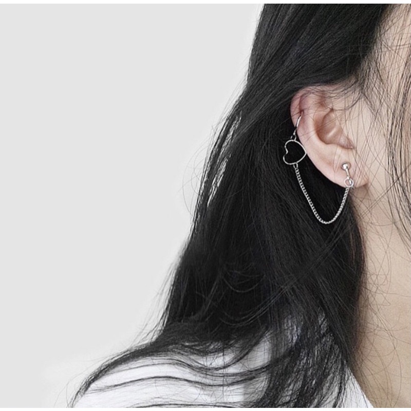 1 chiếc bông tai kẹp vành earcuff