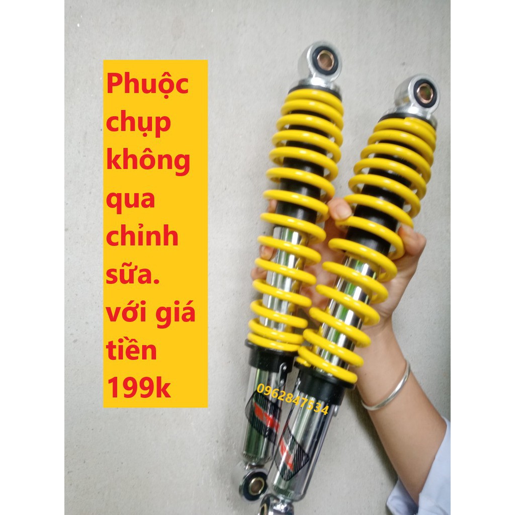 Phuộc sau Nice gắn Wave, Dream, Cub, Future, Axelo, Elegant Giá 1 CẶP GIÁ RẺ màu vàng - dochoixemay