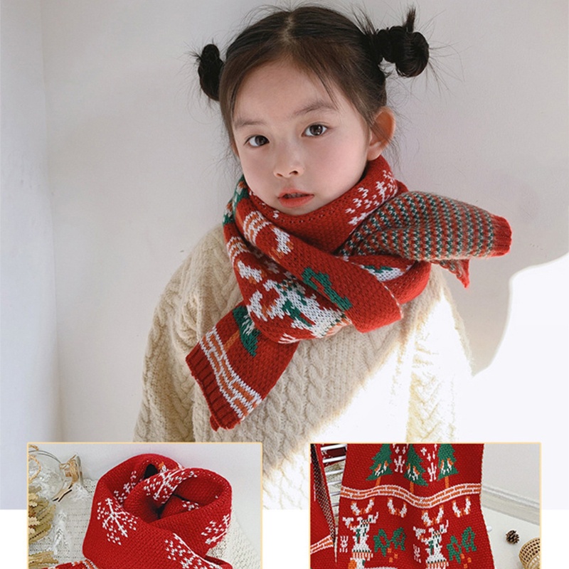 Khăn Choàng Cổ Họa Tiết Giáng Sinh Thời Trang