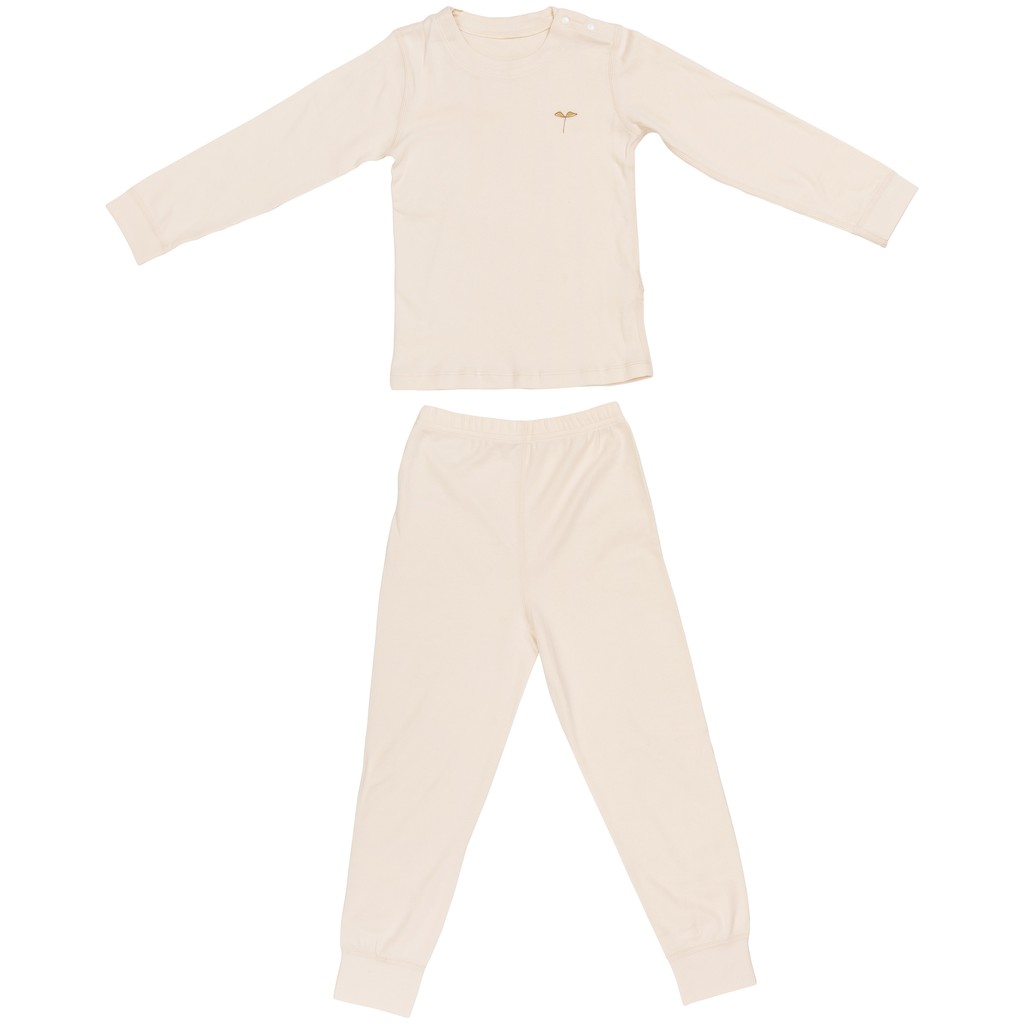 Bộ quần áo lá mầm thu đông cho bé sợi bông hữu cơ - Organic and Natural Life by Mimi