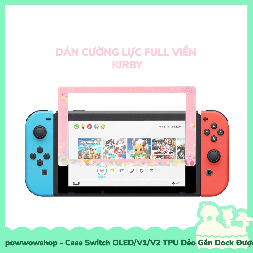 Case OLED/V1/V2 Case Ốp TPU Dẻo Nintendo Switch OLED/V1/V2 Mẫu Nhân Vật Game Kirby