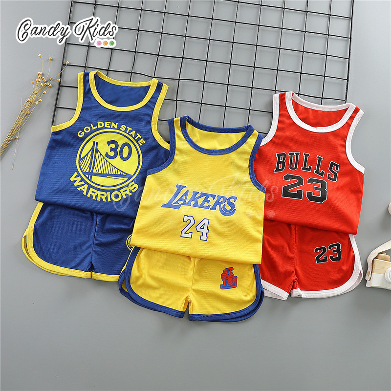 Set Đồ Bộ Ngắn In Chữ Dễ Thương Cho Bé Từ 2-11 Tuổi