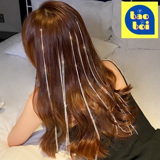 Băng Đô Cài Tóc Đính Đá Lấp Lánh Sợi Dài Đi Tiệc
