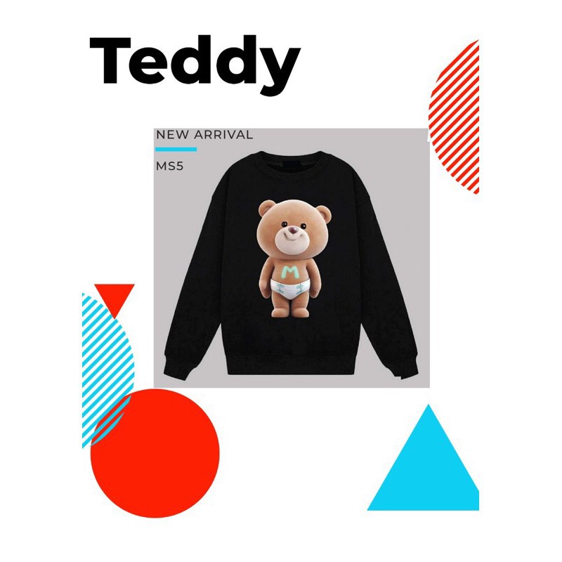 [Sale bung nóc] Áo Sweater Gấu Teddy phiên bản mới cực ngầu | Giá ưu đãi | BigBuy360 - bigbuy360.vn