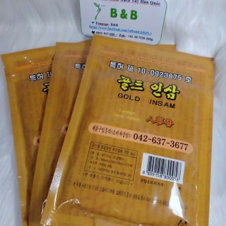 Cao dán Hồng Sâm Hàn Quốc Gold Insam (25 miếng)
