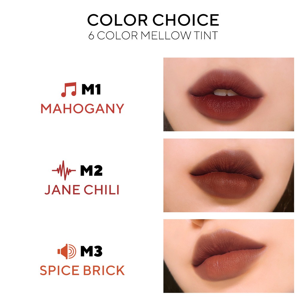 [Hàng mới về] Son kem Merzy BITE THE BEAT MELLOW TINT 17 màu tùy chọn | BigBuy360 - bigbuy360.vn