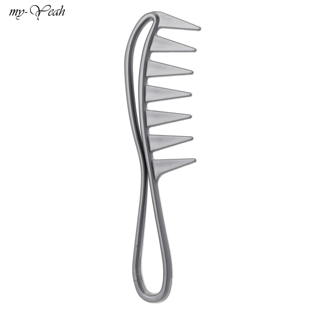 MONJA [Hàng mới về] Lược Nhựa Chải Tóc Gỡ Rối Thiết Kế Răng Thưa Mát-Xa Da Đầu Chuyên Dụng Cho Salon