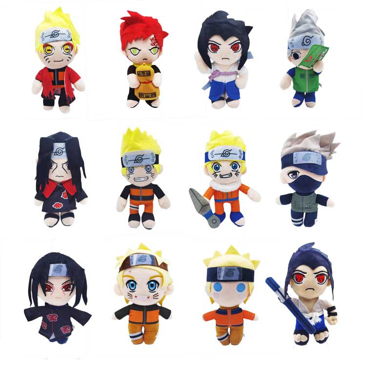 Búp Bê Nhồi Bông Hình Nhân Vật Kakashi Itachi Sasuke Gaara Trong Naruto NS3 Dành Cho Bé SN3