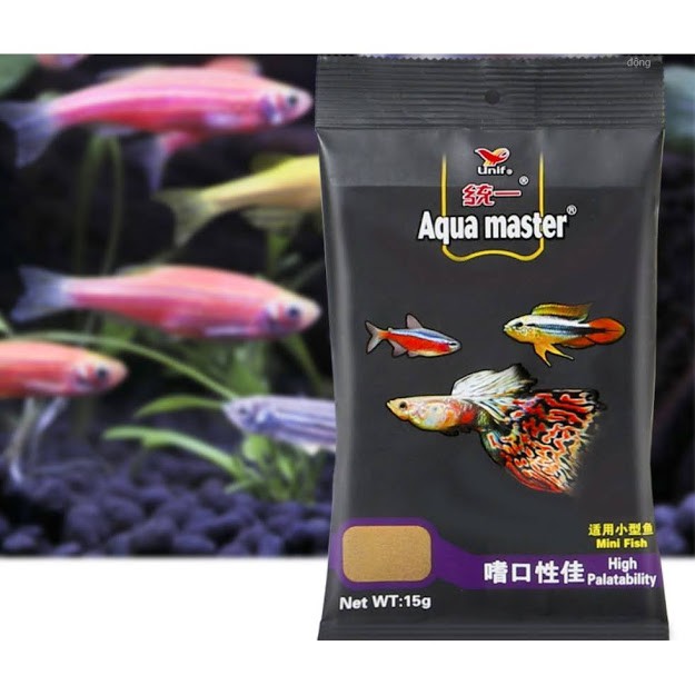 [Mã PET50K giảm Giảm 10% - Tối đa 50K đơn từ 250K] Cám Aquamaster cho cá bảy màu cá nhỏ cá nhiệt đới