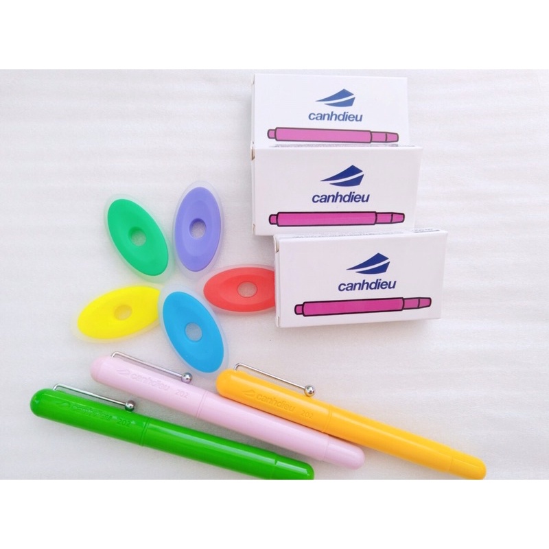 1 Hộp ống mực tím xoá được cho bút CD 202  và nhiều bút khác ⚡️Tặng kèm viên tẩy⚡️