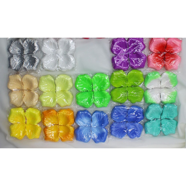 Bịch 100 cánh hoa hồng giả trang trí phòng cưới