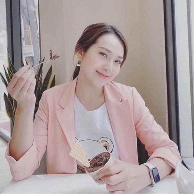 Áo blazer Bsk new tag màu hồng cực xinh