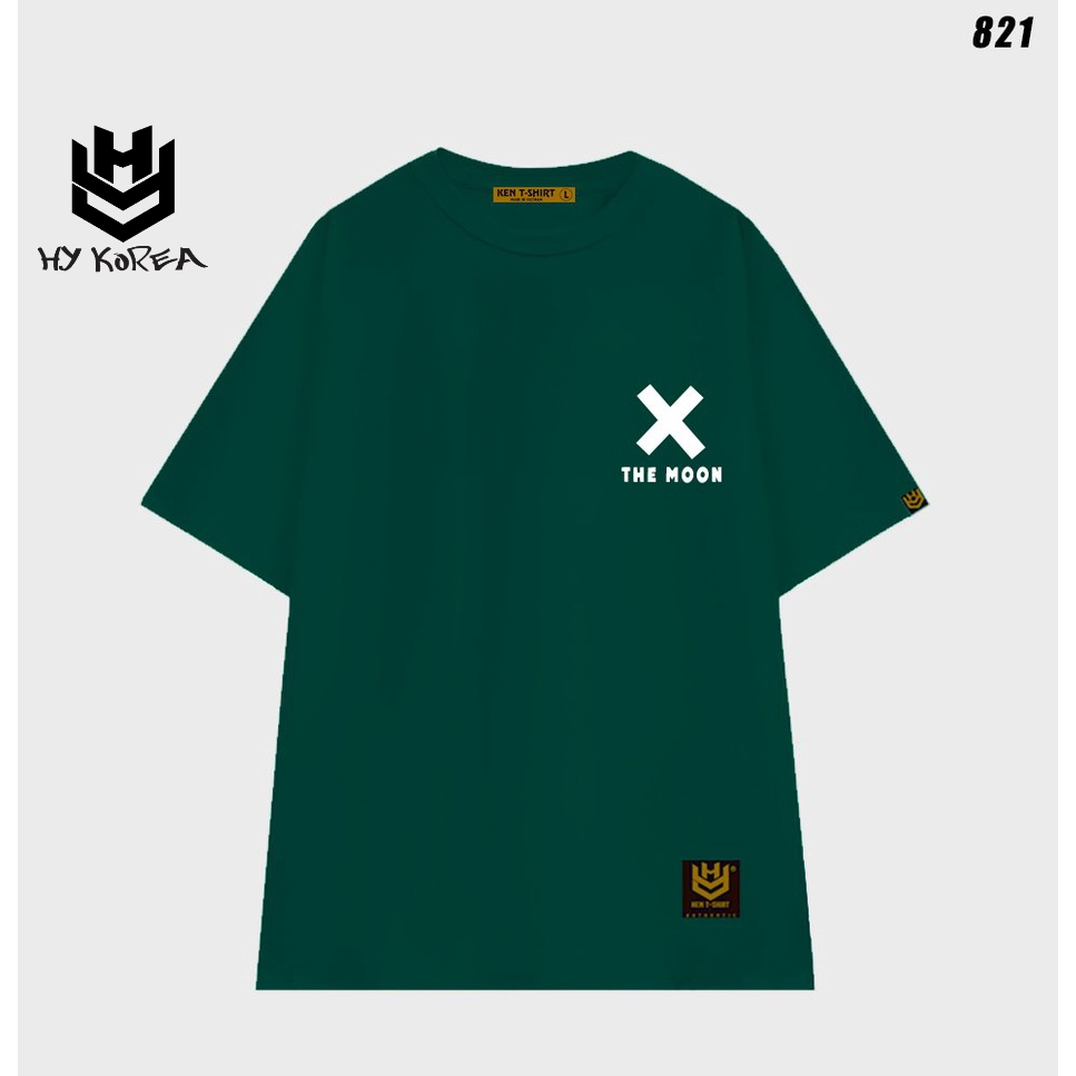 Áo thun form rộng tay lỡ unisex nam nữ Mặt trăng 821 HY KOREA