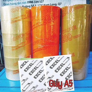 Combo 2 lốc giấy a5 + 2 lốc băng keo 200 yard ultra tape
