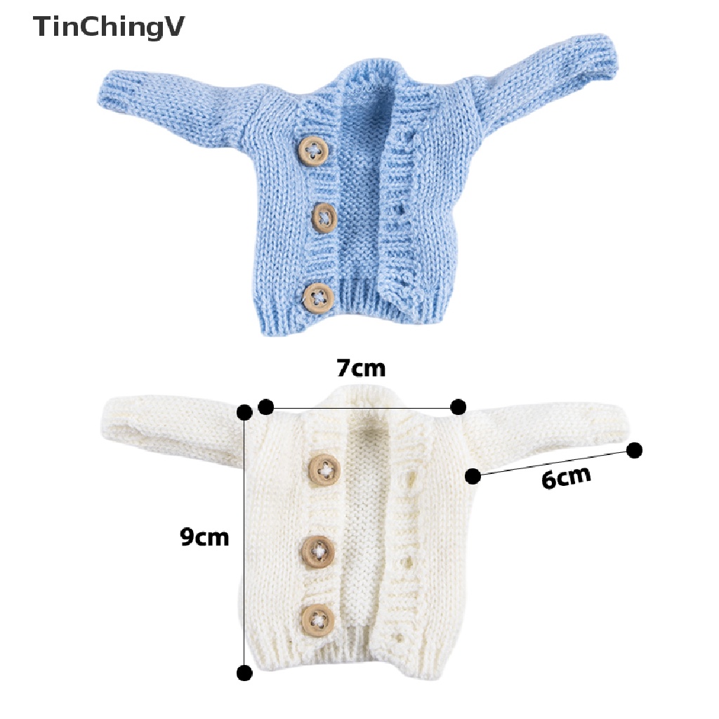 Áo Khoác Dệt Kim Giữ Ấm Cho Búp Bê 26-30cm Tỉ Lệ 1 / 6