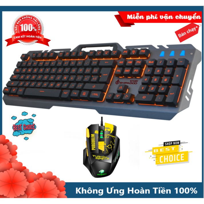 COMBO Bàn Phím T21 Gaming Và Chuột M416 Siêu Đẹp Led RGB Cao Cấp, Phím Chơi Game Chuyên Nghiệp