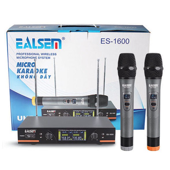 Micro không dây ealsem es-1600 âm thanh chuyên nghiệp - micro không dây - micro karaoke - ealsem es1600