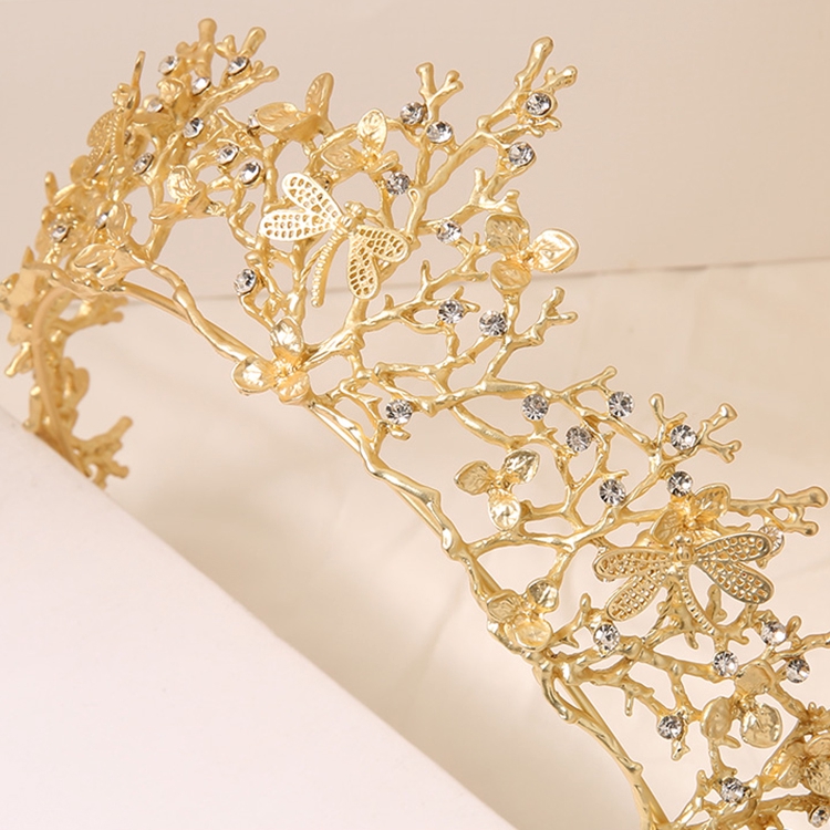 Vương Miện Mạ Vàng Sang Trọng Phong Cách Vintage