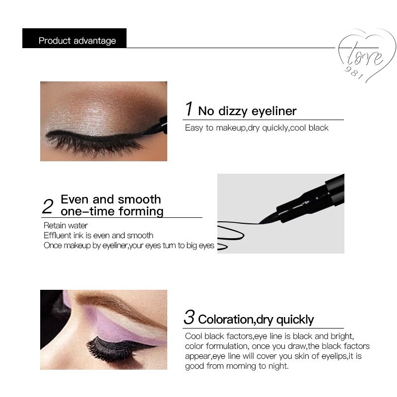 [Hàng mới về] Bút kẻ mắt dạng lỏng SUAKE màu đen chống thấm nước bền màu lâu trôi dành cho trang điểm chuyên nghiệp