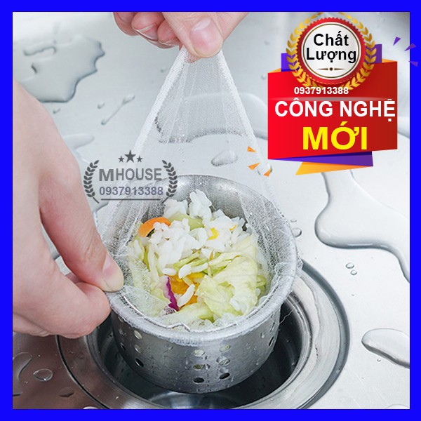 Combo 300 Túi Lọc Rác,Túi Rác Bồn Rửa Chén,Chặn Rác Thoát Nước,Túi lưới