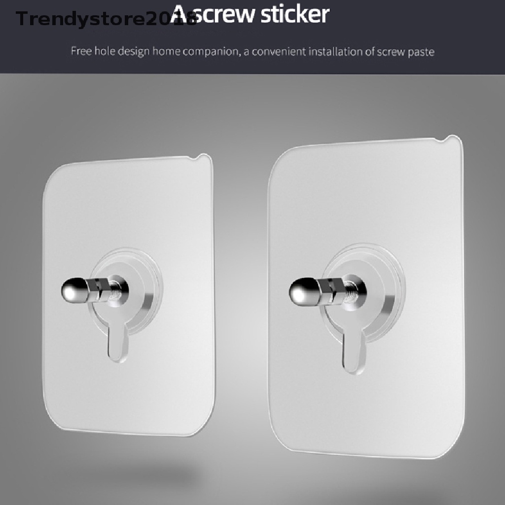 Set 6 móc treo đồ dán tường bằng nhựa PVC bền chống nước 2018