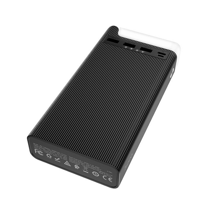 Pin dự phòng Hoco J62 3 cổng USB 2.0A, 30000mah, có đèn led, tương thích nhiều thiết bị