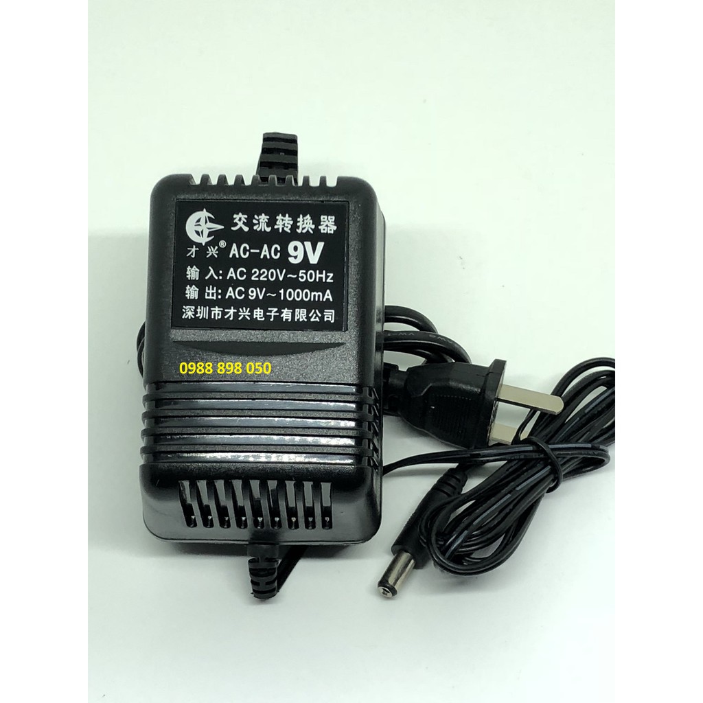 Adapter ac 9v 1000ma 9vac1a