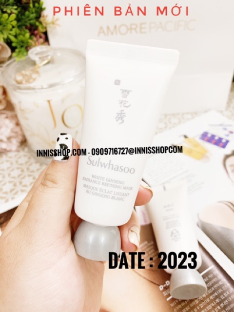 Mặt Nạ Làm Sạch Dạng Scrub Sulwhasoo White Ginseng Radiance Refining Mask
