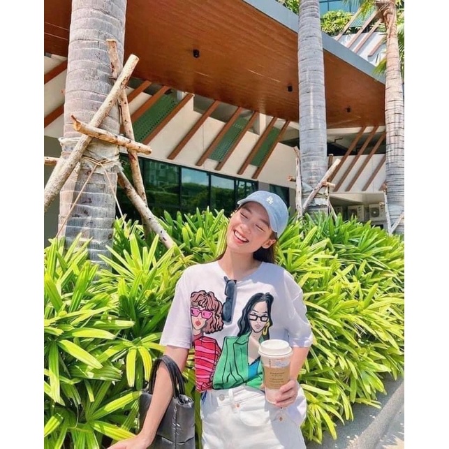 ✅Freeship✅ Áo thun in hình cô gái, có ảnh thật shop chụp, chất thun cotton ko pha nilong nha