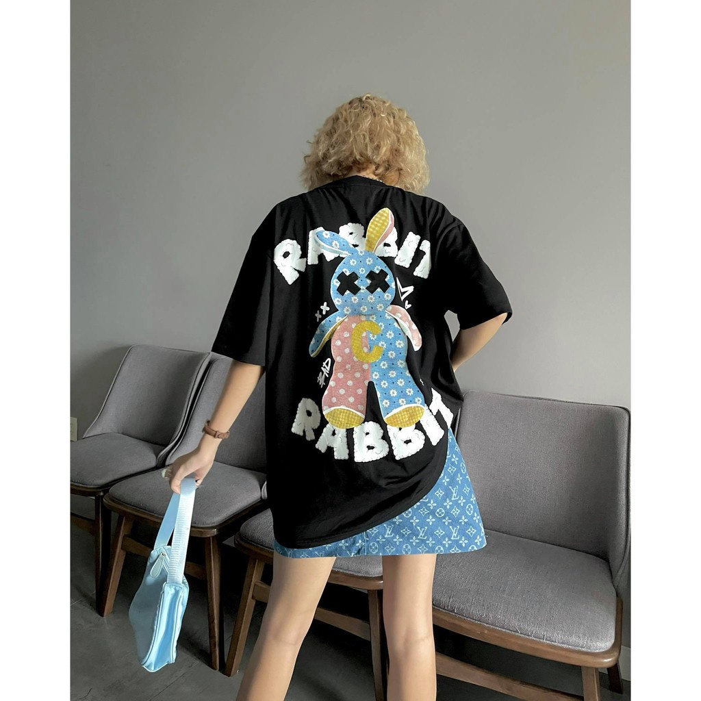 Áo thun Unisex Bad Rabbit GOOD RABBIT đen