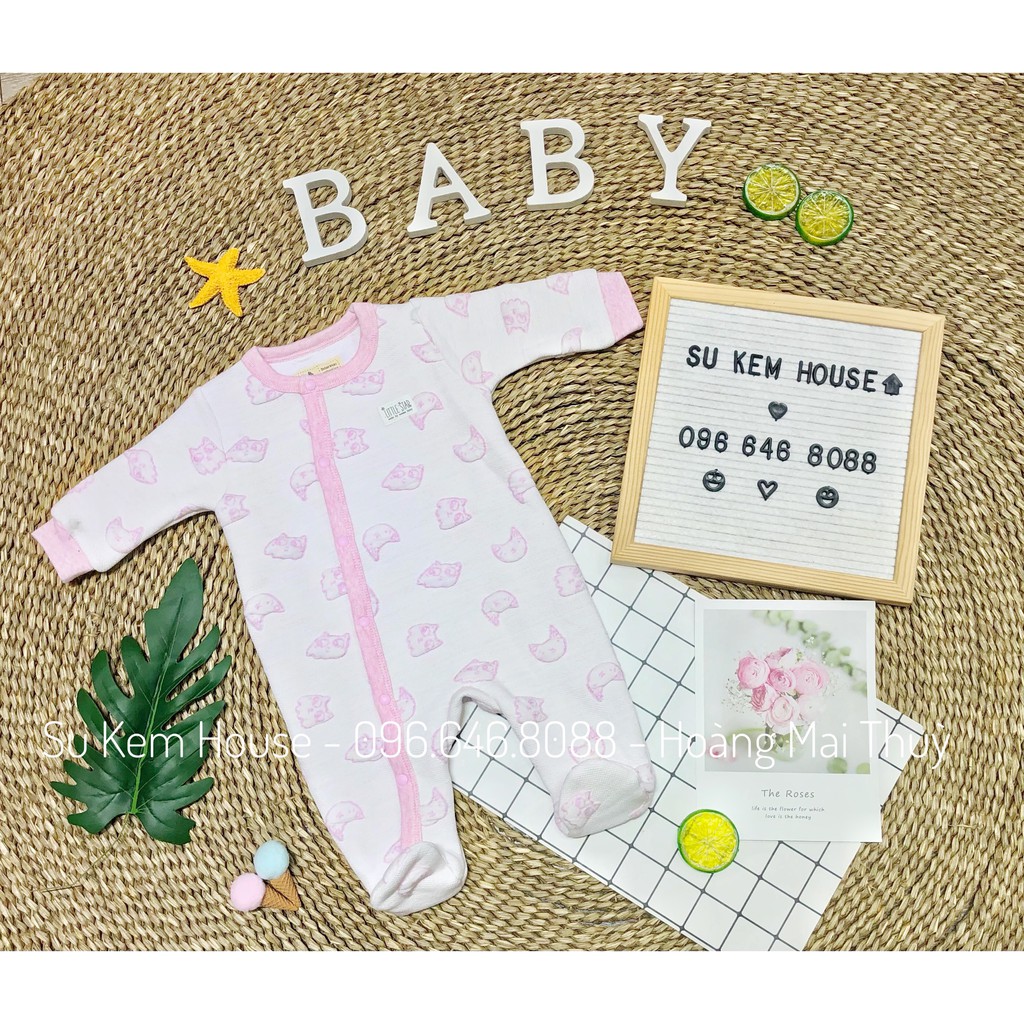 BỘ BODY TRẦN BÔNG LIỀN BAO CHÂN MOMMA BABY CHO BÉ TỪ SƠ SINH