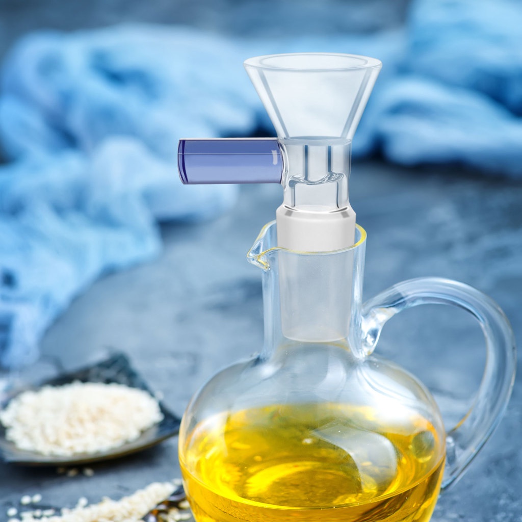 Phễu Thủy Tinh Trong Suốt 14 Mm / 0.56 Inch Dùng Trong Thí Nghiệm