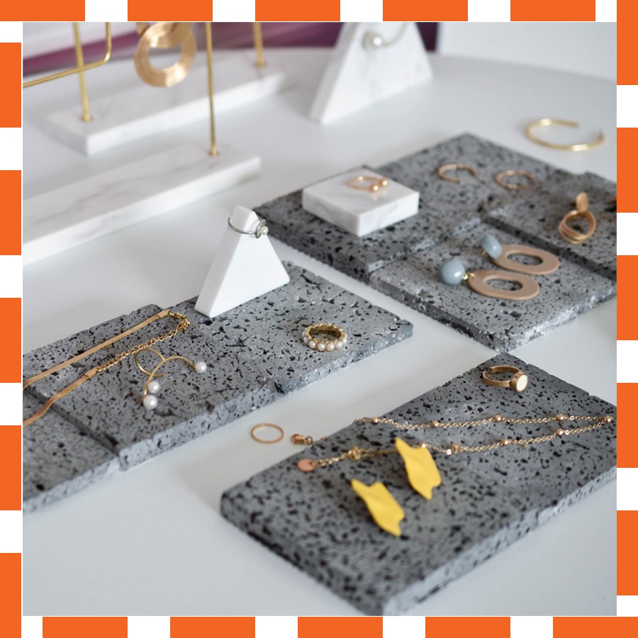 Miếng đá phụ kiện, giá đỡ trưng bày trang sức trang trí, chụp ảnh - DiTu Decor