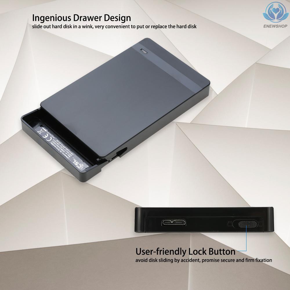 Hộp Đựng Ổ Cứng Hdd 2.5 &quot;sata Sang Usb 3.0 6gbps Kèm Phụ Kiện