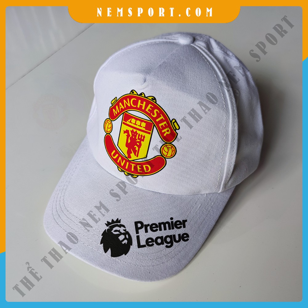 Mũ Lưỡi Trai Nón Kết Manchester United Trắng