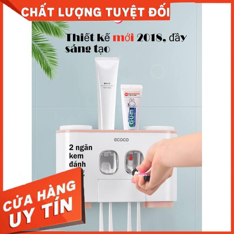 Nhả Kem Đánh Răng Cao Cấp - Thương Hiệu Nhật Bản ECOCO (Tặng Kèm 4 Cốc Đế Từ)