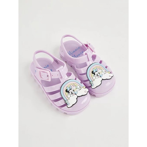 Sandals nhựa Minnie tím bé gái, hàng Geor.ge UK săn SALE